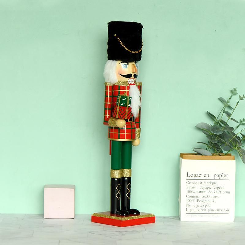 Wholesale 50cm Red and Green Wooden Christmas Nutcracker