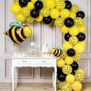 74PCS Amazon Hot Selling Insect Bee Shaped Aluminum Film Balloon