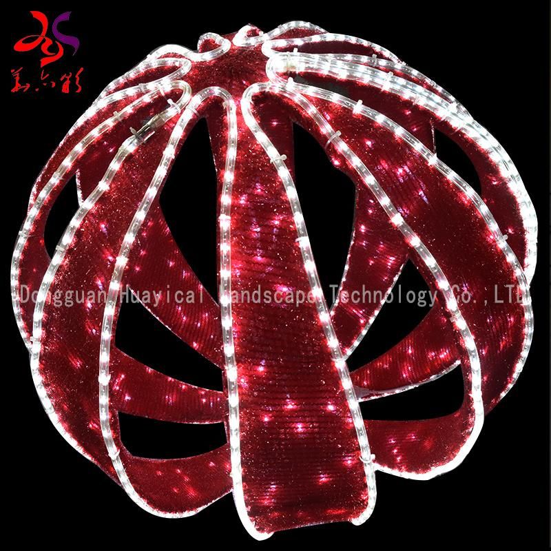 Wholesale Outdoor Metal Christmas Festival Umbrella Light Decoration