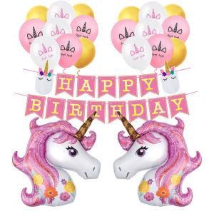 Umiss Paper Happy Birthday Party Unicorn Decoration for Factory OEM