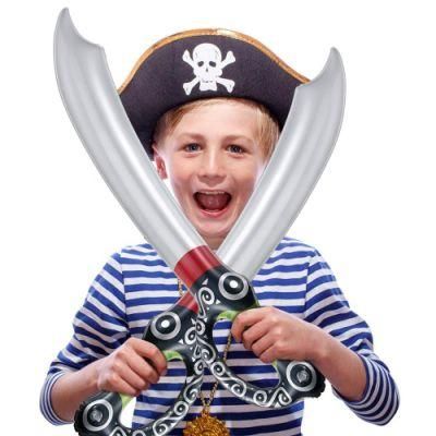 Halloween Party Inflatable Pirate Sword for Children Knife Stage Props Interactive Children Toys