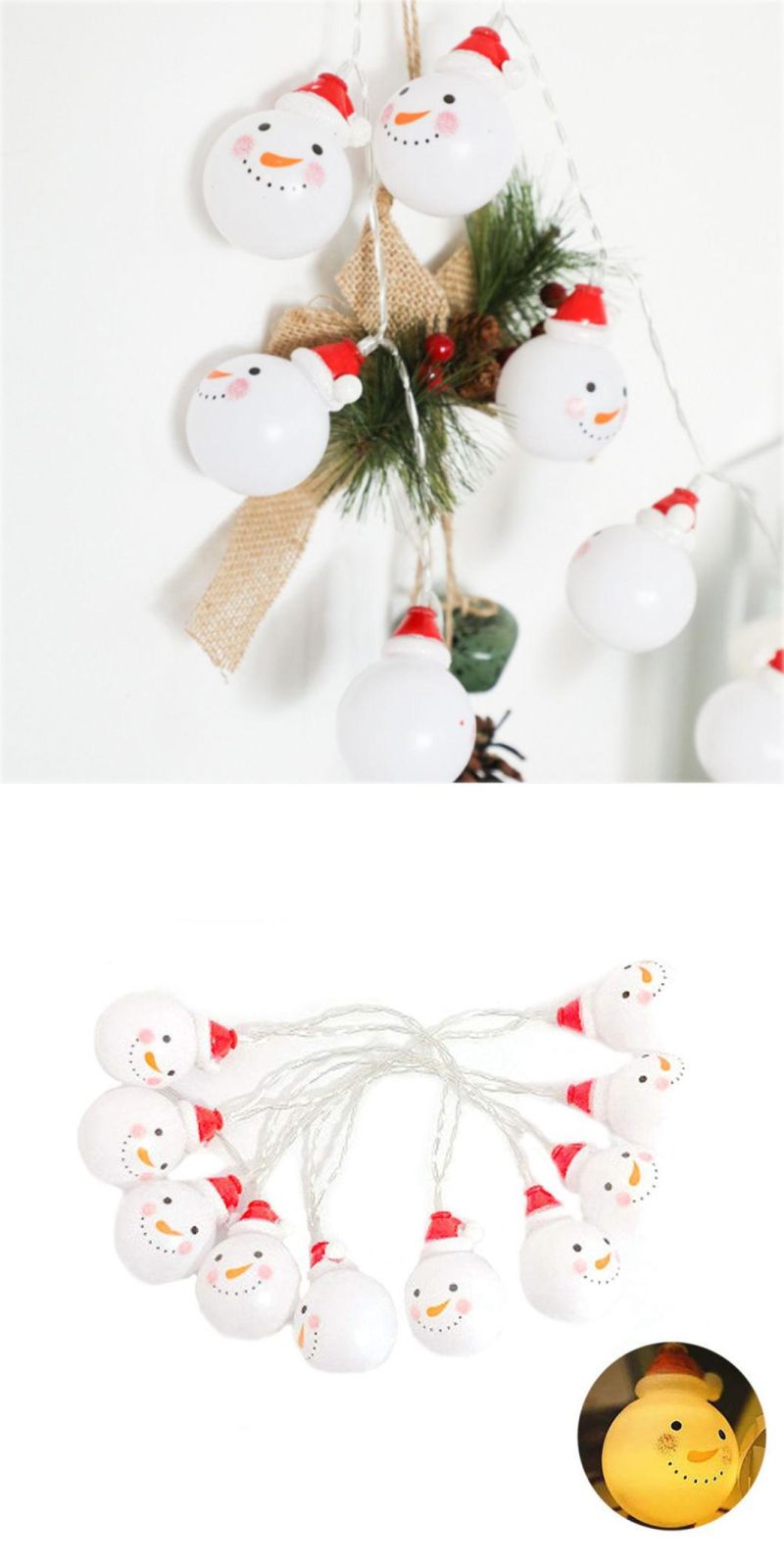 LED Decorative Lights Snowman Lights for Holiday Outdoor, Indoor Parties