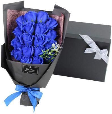 Artificial Soap Rose Flower Bouquet Colorful for Valentine&prime;s Day, Mother&prime;s Day, Christmas, Wedding, Anniversary, Gift