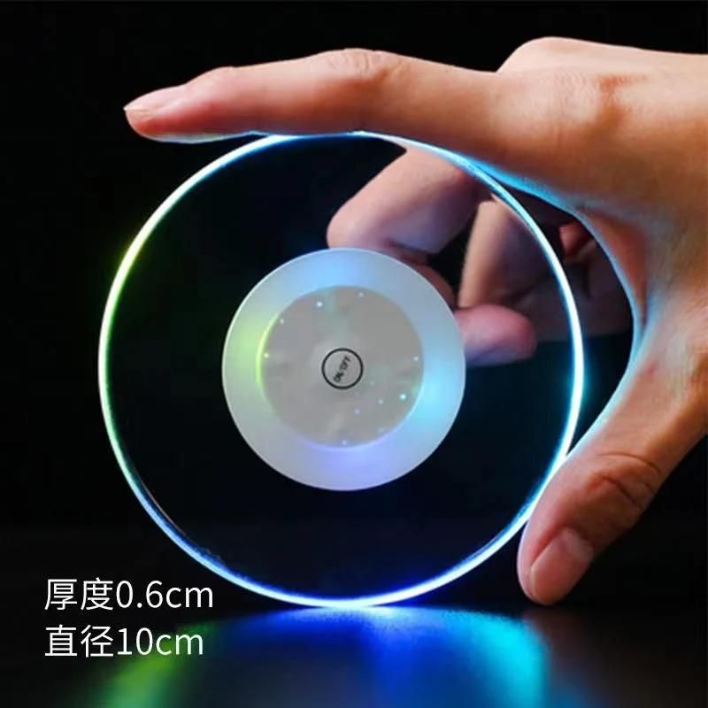 Crystal Ultra-Thin LED Light Cup Glass Coaster