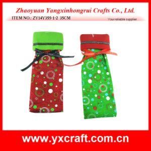 Christmas Decoration (ZY14Y355-1-2) Christmas Red Wine Sack Bottle Sack