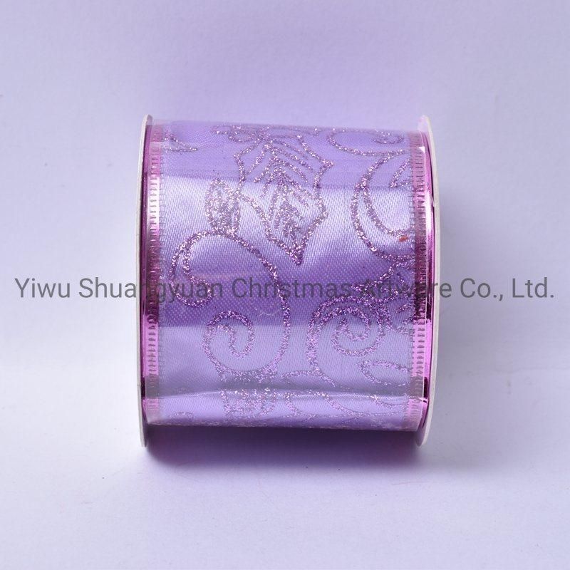 Christmas Ribbon Decor for Holiday Wedding Party Decoration Supplies Hook Ornament Craft Gifts