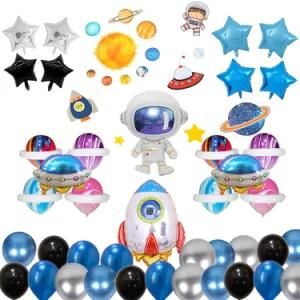 Astronaut Aluminum Film Set Balloon Theme Party Birthday Hotel Background Wall