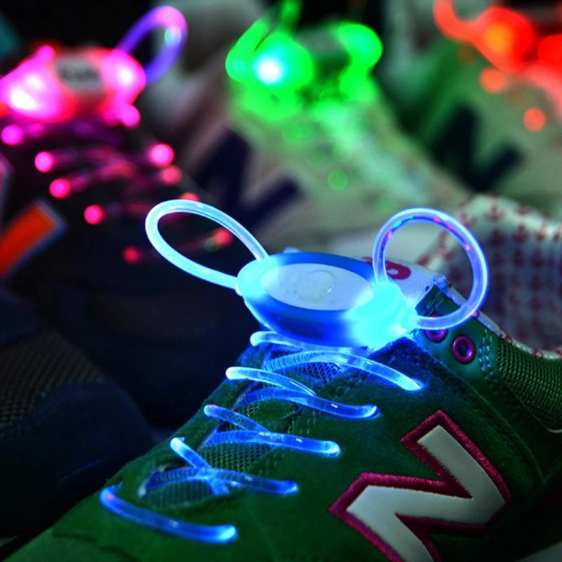 LED Glowing Shoelaces Flashing Shoelaces Night Light Shoes