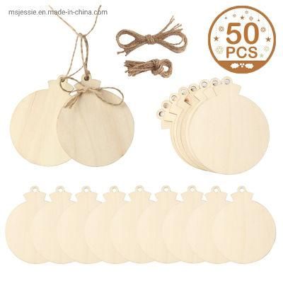 DIY Christmas Wooden Tags Balls Ornament