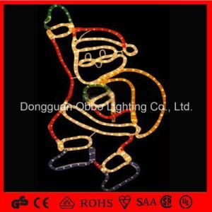 2D Outdoor Christmas Decoration Light Rope Motif Santa Clause