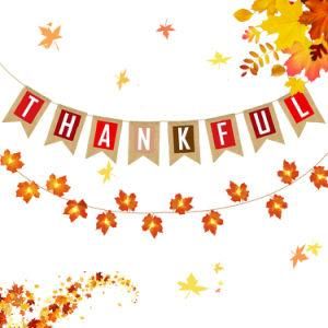 Thanksgiving Day Maple Leaf Light String Birthday Party Decorations