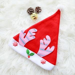 2020 New Plush Ball Red and White Classic Thickened Christmas Hat