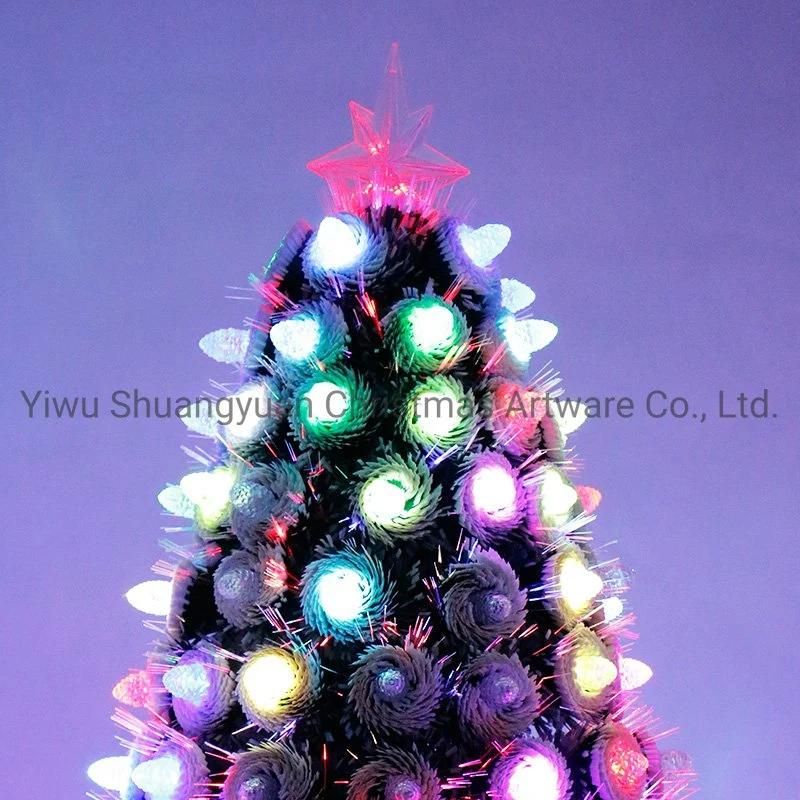 New Design High Quality 60cm Christmas Fiber Tree for Holiday Wedding Party Decoration Supplies Hook Ornament Craft Gifts