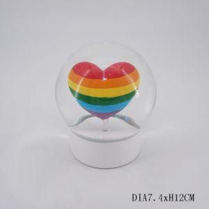 High Quality Swan Shape Ballet Girl Resin Glass Snow Globe for Home Decoration