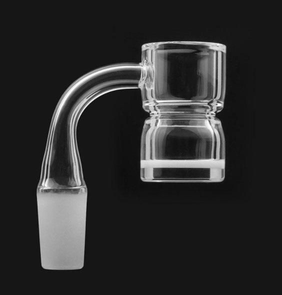Volcanee Splash Guard Clear and Opaque Thermal Quartz Banger Nails Quartz Banger for Glass Water Pipes