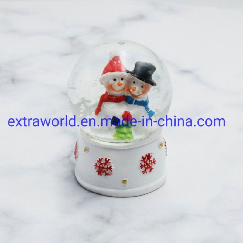 New Year Resin Souvenir Christmas Snowglobe