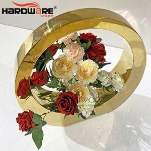 Stainless Steel Flower Arrangement Use Wedding Table Decoration