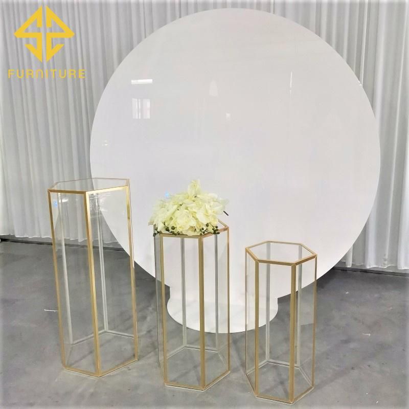 Newest Round PVC Stand Wedding Decoration Backdrop Events Party Decor Background Wall