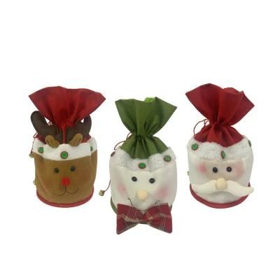 2022 Stuffed Santa Drawstring Gifts Bag Gift Set Christmas for Ideas