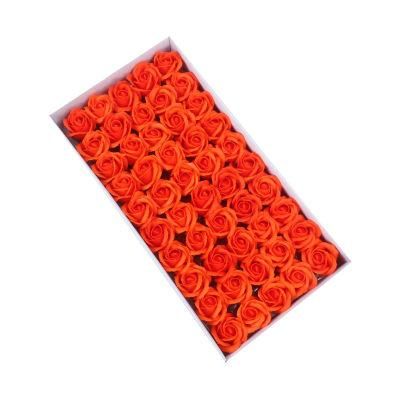 Factory Wholesale 3 Layers Refresh DIY Valentine&prime;s Day Rose Flower Heads Soap Flower