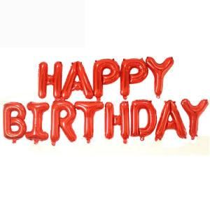 16inch Red Happy Birthday Balloon Kids Party Backdrops Decoration