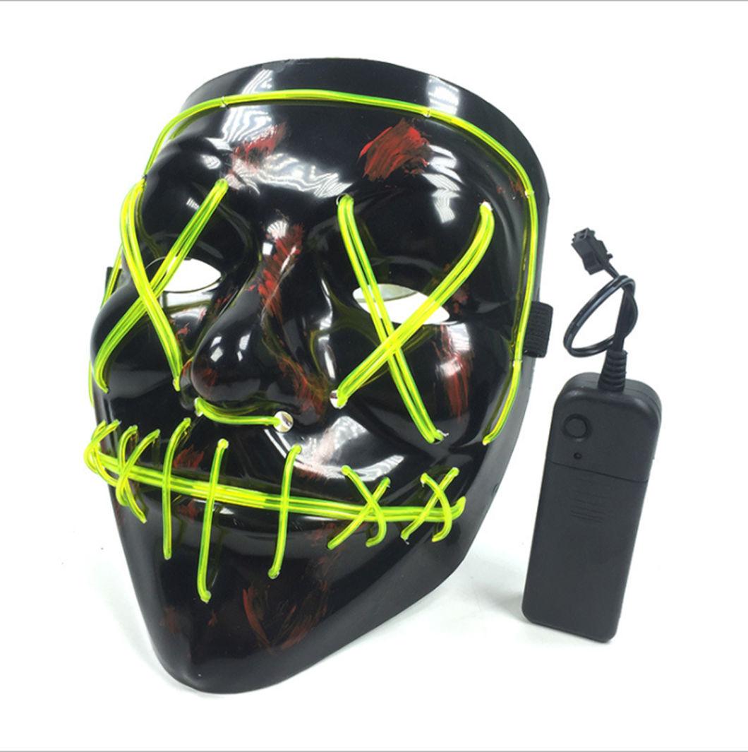 Halloween LED Mask Scary Party Supplies Pouting Mask