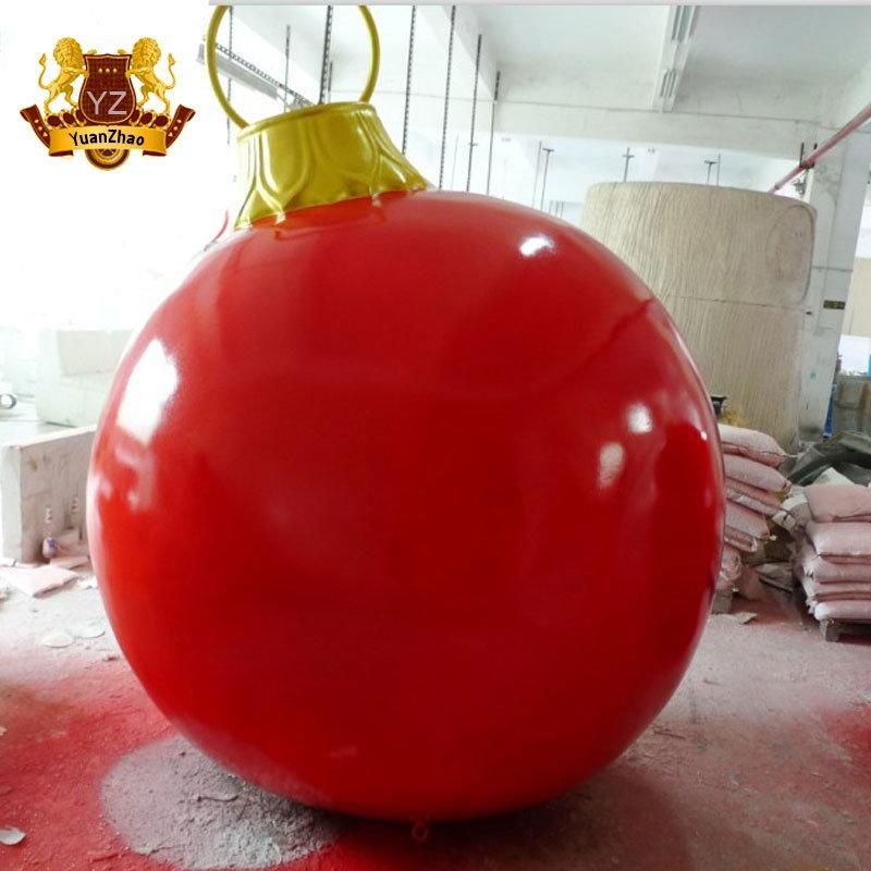 Large Hand Painted Resin Christmas Ball Ornaments for Christmas Crafts Decoration