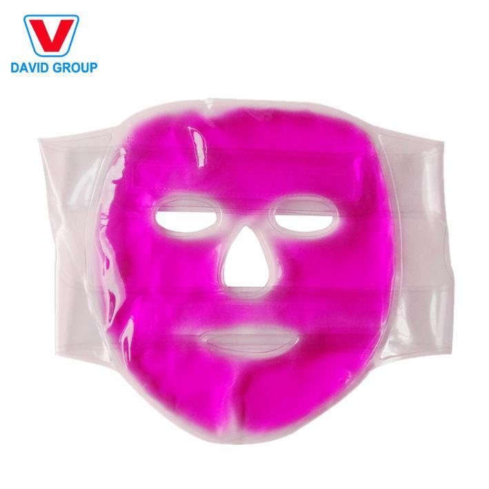 Reusable Cooling Gel Facial Ice Pack Fastener Gel Beads Face Hot Cold Pack Custom Strap Gel Bead Face Hot and Cold Pack