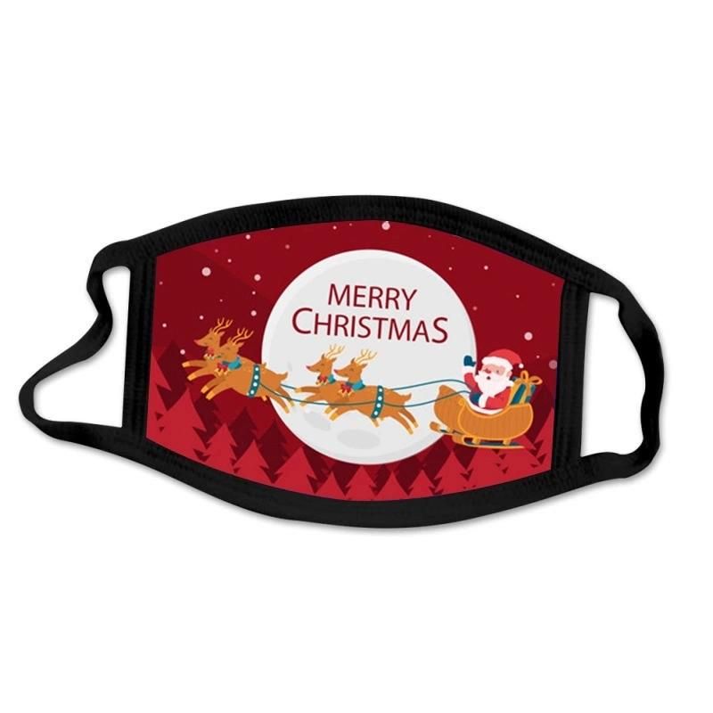 Wholesale Dust Proof Cotton Reusable Washable Christmas Party Masks