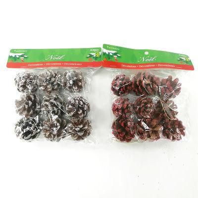 Christmas Pine Needle Pine Cone Copper Wire Lamp Mushroom Christmas