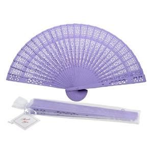 Colorful Sandalwood Fan, Wooden Folding Fan for Wedding, Bridal