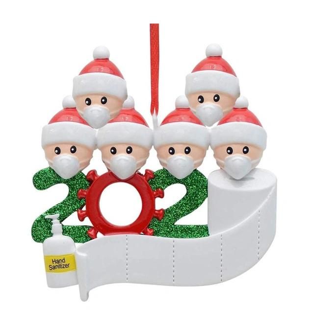 2020 Santa Claus Quarantine Christmas Xmas Ornament Party Decoration Gift