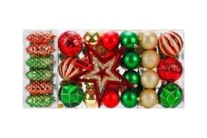 Wholesale Assorted Plastic Christmas Ball for Decoration Set Package