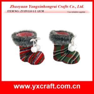 Christmas Decoration (ZY15Y133-1-2) Fluffy Christmas Boot