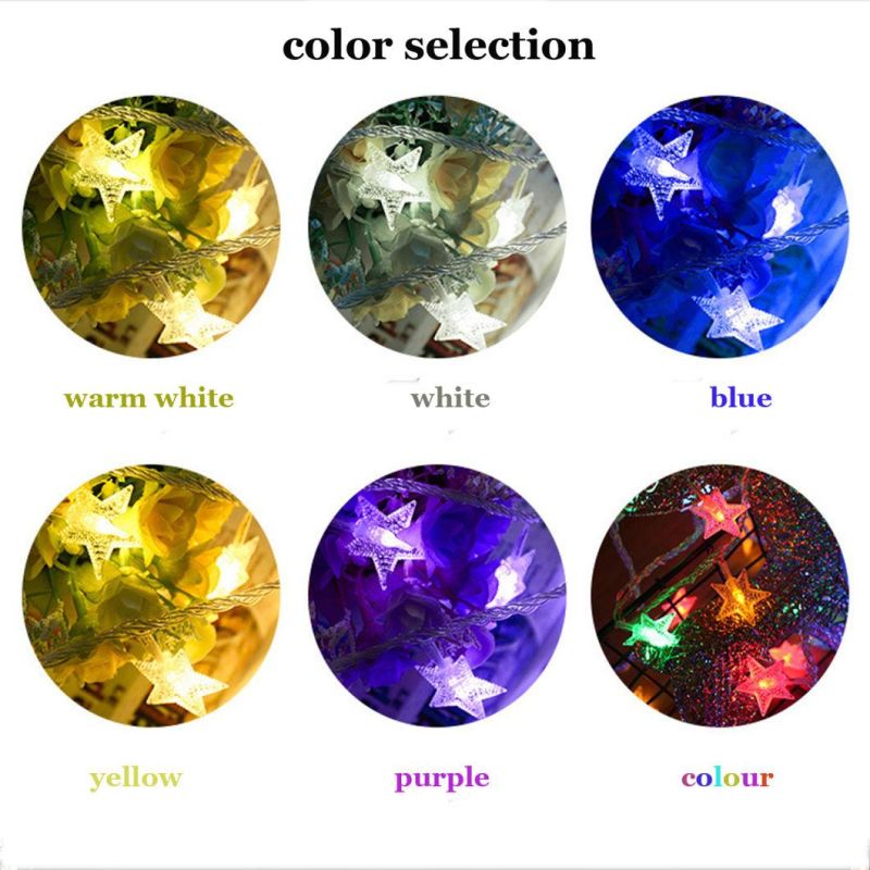 Twinkle Star Light Pointed LED Fairy String Light