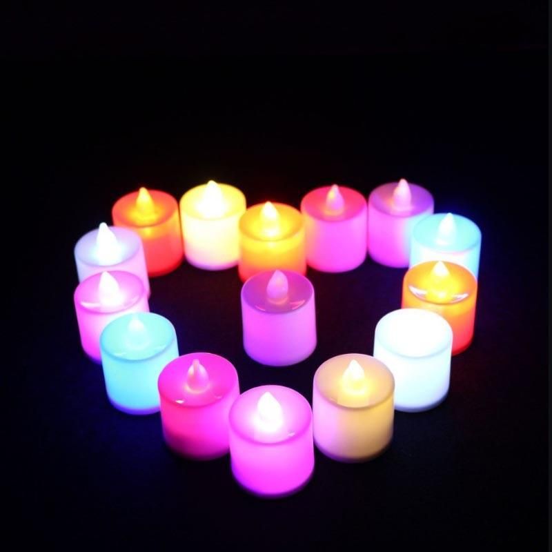 LED Candle Yellow Flickering Flameless Tea Lights