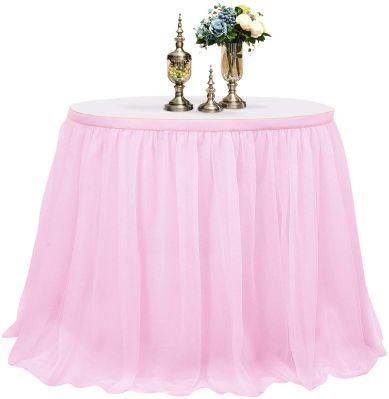 Tablecloth Pastel Backdrop Party Decoration Table Skirt - L183cm X H76cm
