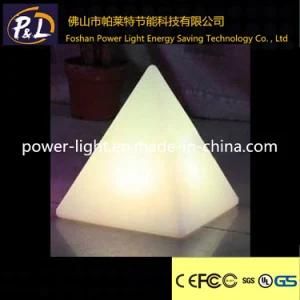 Illuminating Flashing Pyramid LED Desk Lamp
