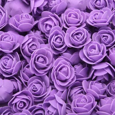 Hot Selling Foam Flower Fose 3.5cm PE Artificial Foam Rose Flower Head for Rose Bear Artificial Flower