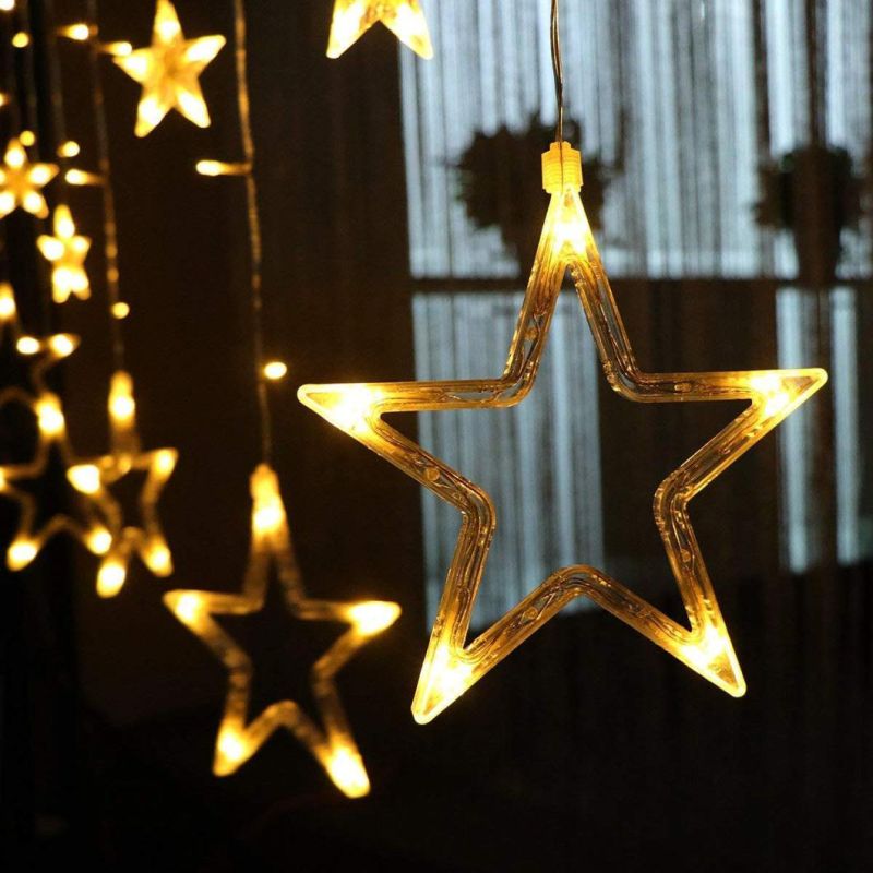 Star Curtain Lights Batteries Operated Window Curtain Lights