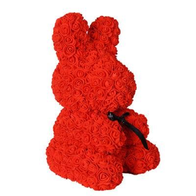 Inunion Factory Wholesale PE Bunny Rose Teddy Bear for Easter Gift Foam Rabbit