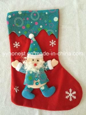 Merry Christmas Gifts Tube Stocking Decoration 3D Christmas Sock