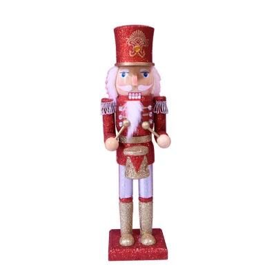 Wooden Handmade Drummer Soldier, Christmas Decorative Nutcracker Figures