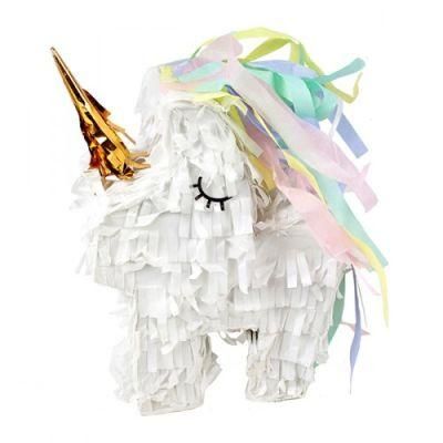 Wholesale Rainbow Paper Toy Design Mini Unicorn Pinata for Child Birthday