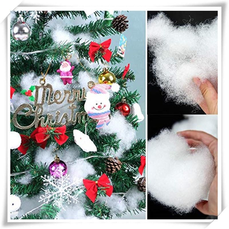 White Polyester Soft Fluff Pull Snow Christmas Decorating