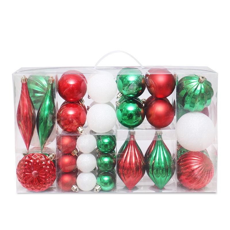 Decorative Beautiful Boxed Plastic Christmas Balls Ornaments