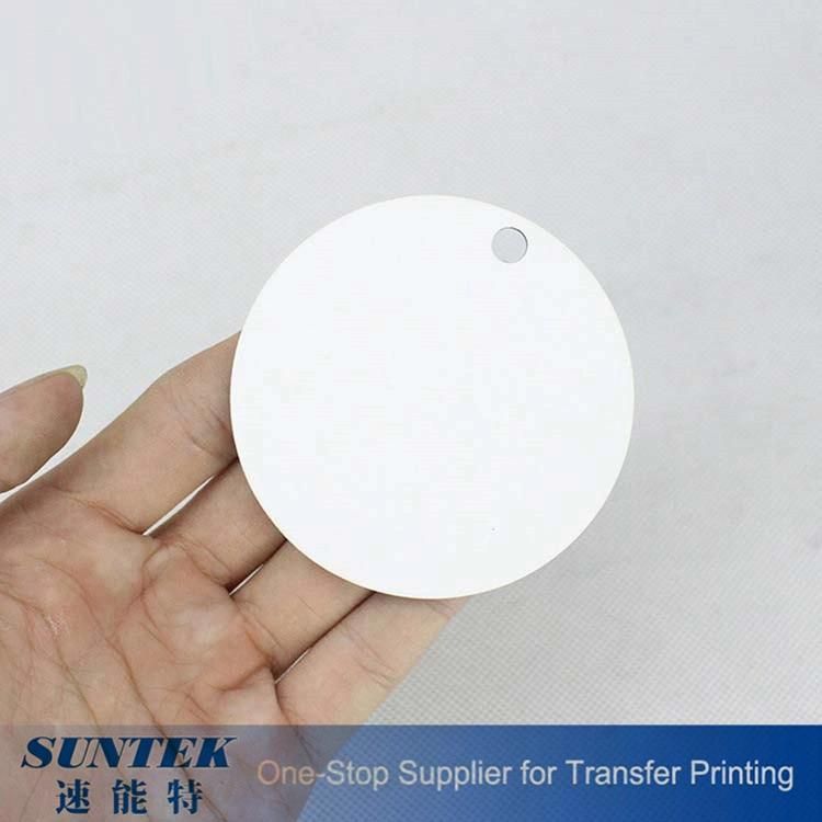 Cheap Price Sublimation Round Shape Ornament MDF Custom Christmas Tree Pendant