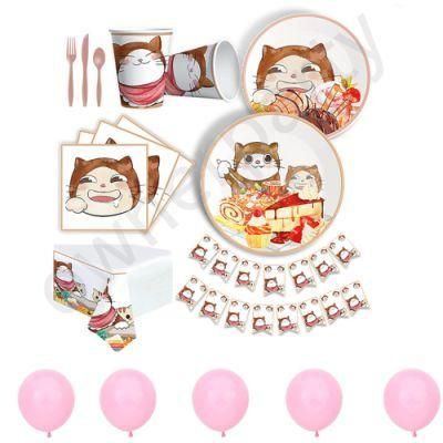 Graduation Decorations Disposable Dinnerware Set with Black Gold Plates Napkins Cups Party Set
