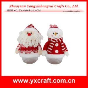Christmas Decoration (ZY16Y065-1-2 26CM) Candy Jar Christmas Ornaments and Decorations