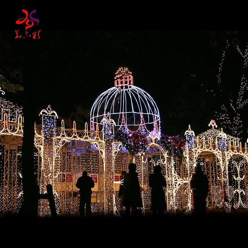 Shopping Center and Mall Decoration 3D Castle LED Motif Lights